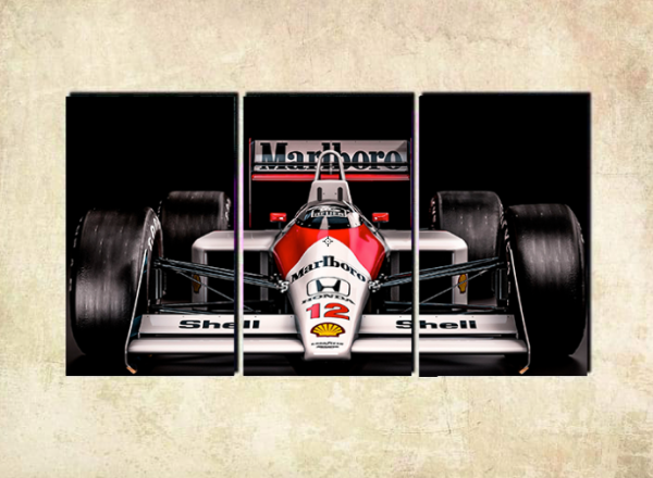 Cuadro Senna MP4-12 frente