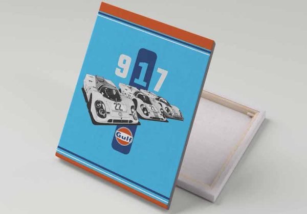 Cuadro 40x30 Porsche 917 Gulf