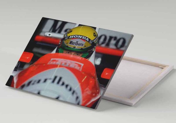 Cuadro 30x40 Ayrton Senna Mclaren F1 Mirada