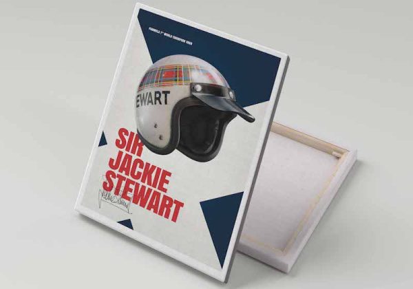 Cuadro 40x30 Jackie Stewart Helmet