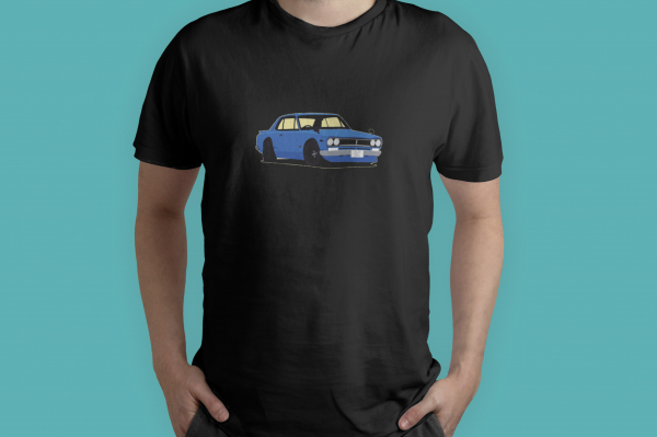 Polera Nissan Skyline Azul