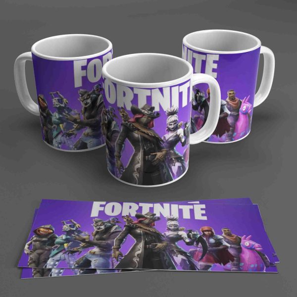 Tazón Fortnite morado