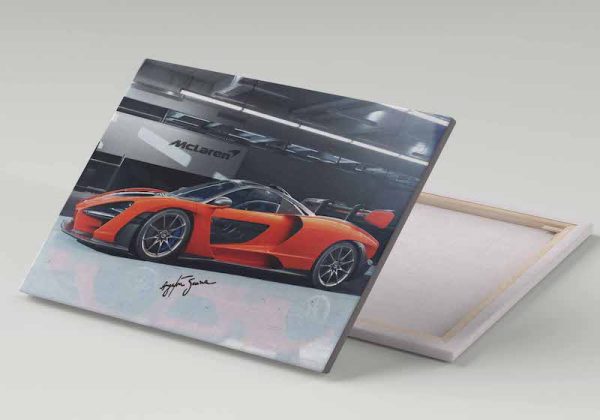 Cuadro 30x40 Mclaren Senna Firma